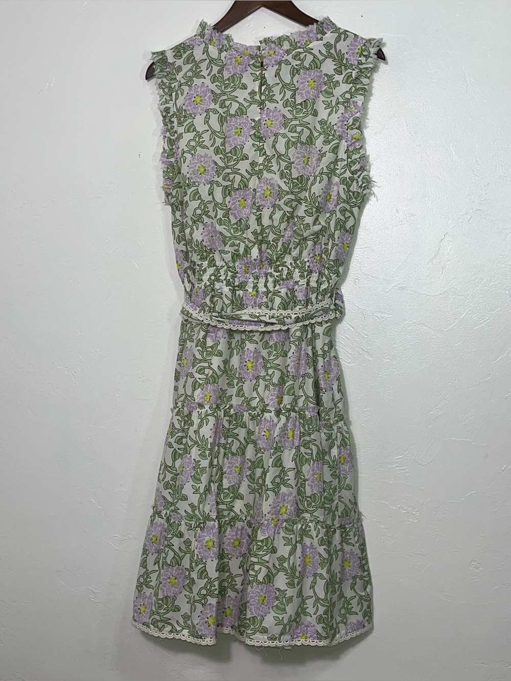 Roller Rabbit Daphne Naoki Floral Cotton Silk Dress XL - Picture 9 of 16